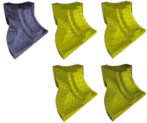 Error-Bounded and Feature Preserving Surface Remeshing with Minimal Angle Improvement