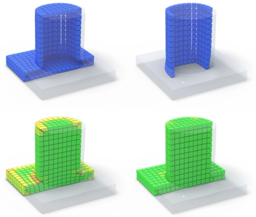 Selective Padding for Polycube-based Hexahedral Meshing